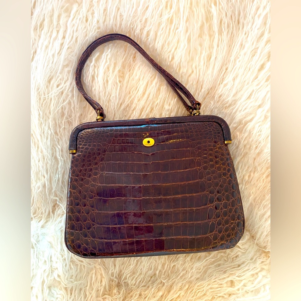 Manon super vintage Crocodile handbag